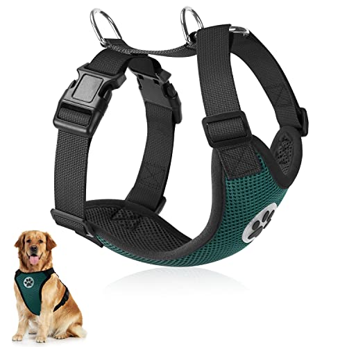 SlowTon Hundegeschirr für Hunde, No Pull Sicherheitsgeschirr Kleine Mittlere Hunde Brustgeschirr Dog Harness Weich Gepolstert Atmungsaktiv von SlowTon