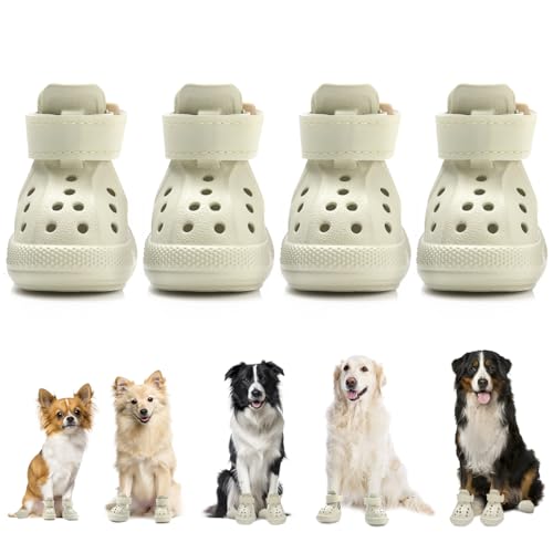 SlowTon Hundeschuhe für heiße Bürgersteige, atmungsaktive, rutschfeste Hundesandalen mit reflektierenden Streifen, einfaches An- und Ausziehen, leicht zu reinigende Sommerschuhchen für Haustiere SlowTon Hundeschuhe für heiße Bürgersteige, atmungsaktive, rutschfeste Hundesandalen mit reflektierenden Streifen, einfaches An- und Ausziehen, leicht zu reinigende Sommerschuhchen für Haustiere von SlowTon
