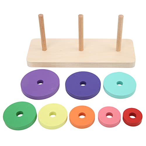 Sluffs Bird Ring Toss Game Puzzle Toy Interactive Colorful Parrot Educational Toy for Birds Parrots for Cockatiels Parakeets and Parrots von Sluffs