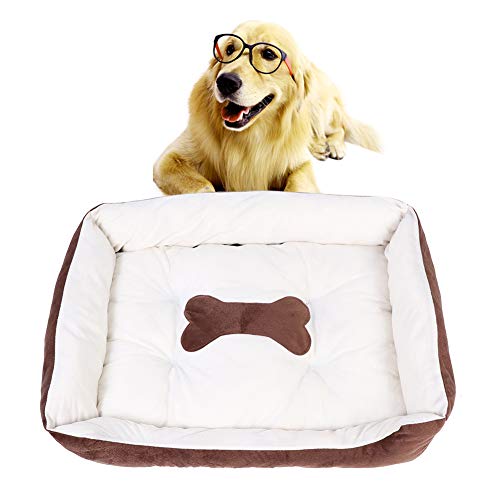 Sluffs Bone Coffee Beige Four Seasons Soft Warm Pet Bed Mat Comfortable Pad Cushion Supplies for Cats Dogs, Washable Mat for Large Medium Small Dogs, Reversible Fleece Kennel Line Sluffs Bone Coffee Beige Four Seasons Soft Warm Pet Bed Mat Comfortable Pad Cushion Supplies for Cats Dogs, Washable Mat for Large Medium Small Dogs, Reversible Fleece Kennel Line von Sluffs