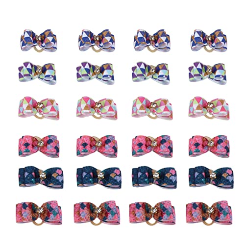 Sluffs Dog Hair Bows for Small Dogs Girl Hairties for Grooming Flower Ball Bowknot Top Knot Dog Pet Bowknots Kit,Dog Cute Colorful Hair. Sluffs Dog Hair Bows for Small Dogs Girl Hairties for Grooming Flower Ball Bowknot Top Knot Dog Pet Bowknots Kit,Dog Cute Colorful Hair. von Sluffs