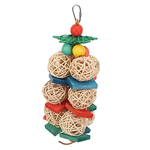 Sluffs Parrot Chewing Toy Colorful Hanging Bird Climbing Bite Toy for Budgies Parakeet for Small Parakeets, Cockatiels, Conures, Finches, Budgie, Parrots, Love Birds von Sluffs
