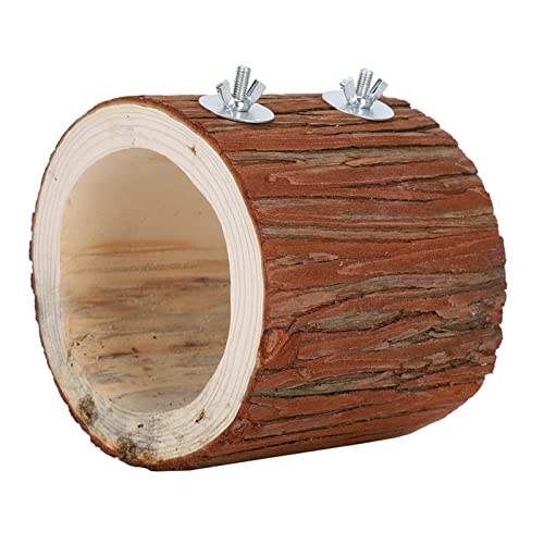 Sluffs Wooden Hamster Tunnels,Bird Tree Hole Nest Small Pet Wooden Toy Hideaway for Hamster Squirrel Parrot von Sluffs
