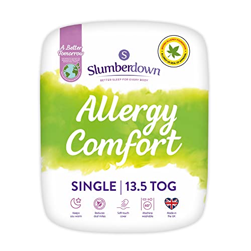 Slumberdown Allergy Comfort Einzelbettdecke, 13,5 Tog, Winterdecke, Einzelbett von Slumberdown