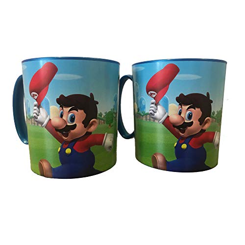 Super Mario Bros - Tasse Mario und Luigi 2er Set - Kinder Becher Trinkbecher Saftbecher von SMB