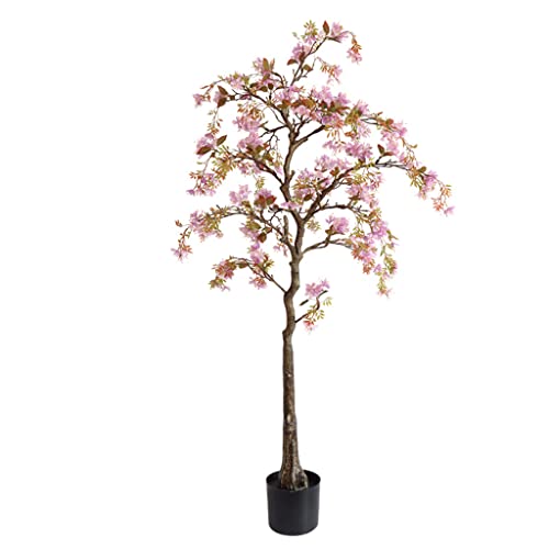 SmPinnaA Künstlicher Baum, Begonien-Blumenbaum, Innendekoration, Bonsai-Ornamente, 140 cm Große Kunstpflanze Im Topf Für Drinnen Und Draußen von SmPinnaA