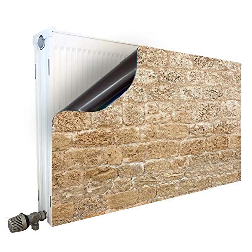 Magnet Heizkörperverkleidung Heizkörperabdeckung Heizungsverkleidung Heizkörper Motiv Steine, Heizkörper Höhe:50 cm, Heizkörper Länge:80 cm von Smagnon