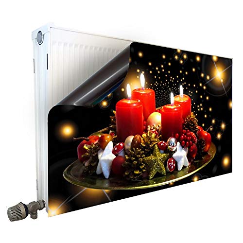 Smagnon Magnet Heizkörperverkleidung Heizkörperabdeckung Heizung Schutz Motiv Advent, Heizkörper Höhe:60 cm, Heizkörper Länge:140 cm von Smagnon