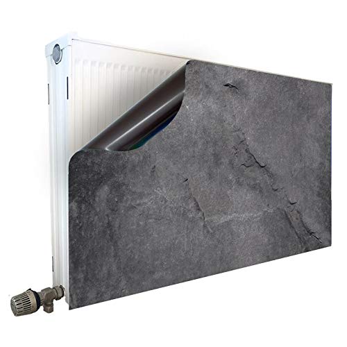 Smagnon Magnet Heizkörperverkleidung Heizkörperabdeckung Heizung Schutz Motiv Beton-Look, Heizkörper Höhe:50 cm, Heizkörper Länge:80 cm von Smagnon