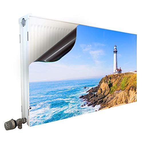 Smagnon Magnet Heizkörperverkleidung Heizkörperabdeckung Heizung Schutz Motiv Leuchtturm, Heizkörper Höhe:50 cm, Heizkörper Länge:70 cm von Smagnon