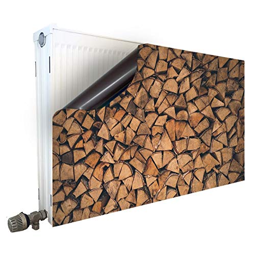 Smagnon Magnet Heizkörperverkleidung, Schnelle & Stylische Heizungsabdeckung ohne Bohren, Heizkörperverkleidung Heizungsverkleidung, Heizkörperfolie, Motiv Holz (30,120) von Smagnon