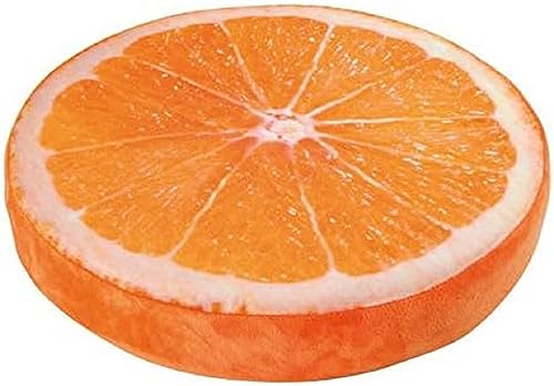 Sitzkissen Orange, ein echter Hingucker, angenehmer Sitzkomfort durch hochwertigen Schaumstoff, dekorative „optische Täuschung“ von Small Foot