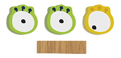 small foot 12086 ABC Buchstaben Monster Eyes aus Holz, ideal als Verzierung von Holzbuchstaben, Deko oder Türschild von Small Foot