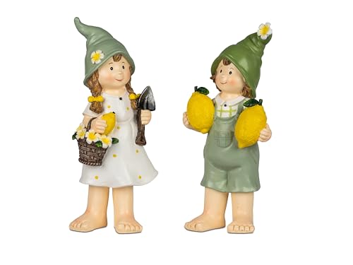 Small-Preis Deko-Figuren Sommerkinder Lisa und Max stehend mit Zitrone Gartenkinder Frühjahrsdeko Sommerdeko für Innen und Außen 28cm groß im 2er Set 318 Small-Preis Deko-Figuren Sommerkinder Lisa und Max stehend mit Zitrone Gartenkinder Frühjahrsdeko Sommerdeko für Innen und Außen 28cm groß im 2er Set 318 von Small-Preis