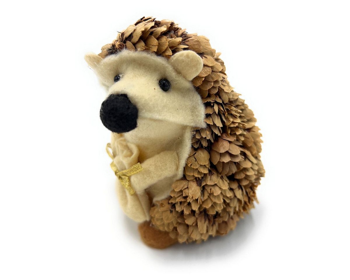 Small-Preis Dekofigur Igelfigur stehend oder liegend aus Naturmaterial Handarbeit von Small-Preis