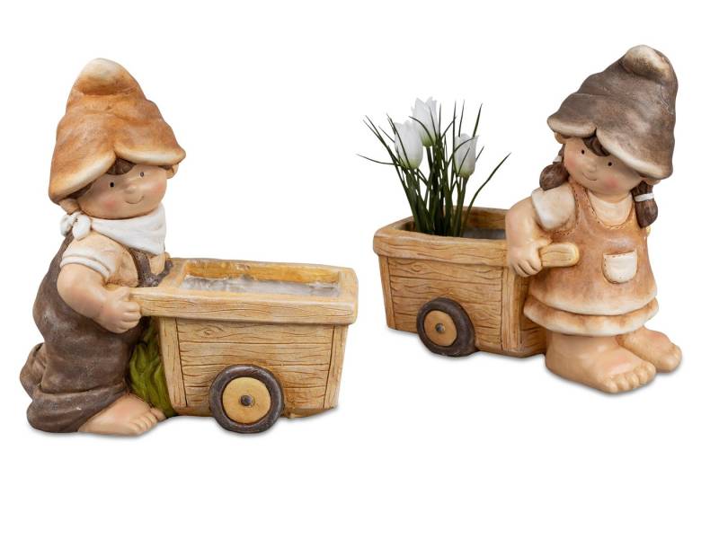 Small-Preis Dekofigur Sommerkinder mit Pflanzgefäß im 2er Set Small-Preis Dekofigur Sommerkinder mit Pflanzgefäß im 2er Set von Small-Preis
