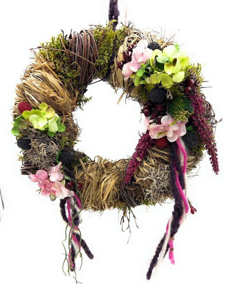Small-Preis Dekokranz Türkranz Wandkranz rund Natur ø 28 cm - Herbst - Willkommensgruß von Small-Preis