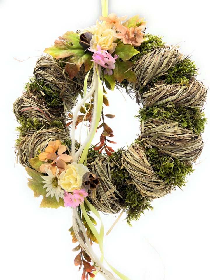 Small-Preis Dekokranz Türkranz Wandkranz rund Natur ø 28 cm - Herbst - Willkommensgruß von Small-Preis