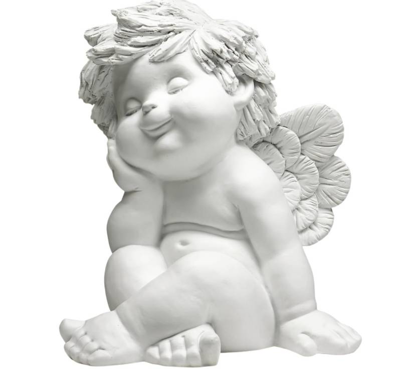 Small-Preis Engelfigur Engel Igor XL sitzend träumend 40 cm - 82506 von Small-Preis