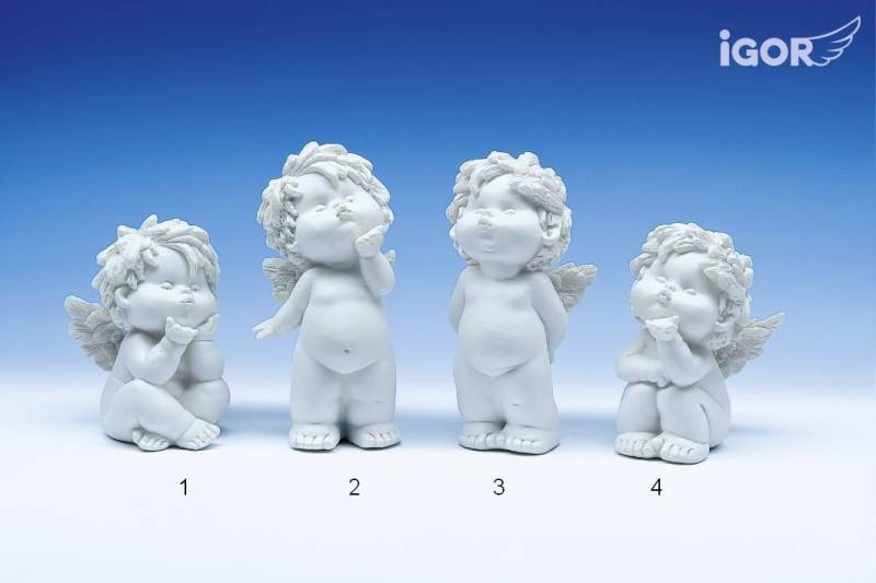 Small-Preis Engelfigur Engel Igor küssend - stehend oder sitzend 109 von Small-Preis