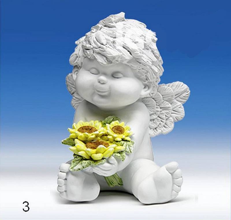 Small-Preis Engelfigur Engel Igor mit Sonnenblumen Gr. L 488 von Small-Preis