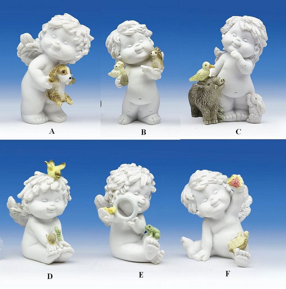 Small-Preis Engelfigur Engel Igor mit Tiere verschiedene Modelle 6 - 7 cm, Perfekt zu jedem Anlass von Small-Preis