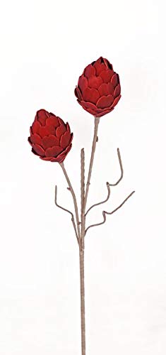 Small-Preis Kunstblumen Foam Blumen Schaumblüte künstliche Deko Blumen in verschiedenen Größen und Farben (Artischocke 1) von Small-Preis