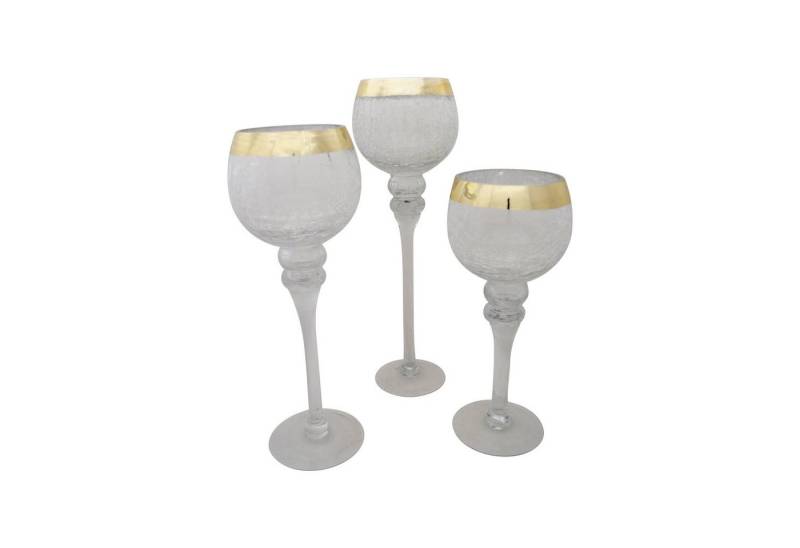 Small-Preis Dekohänger 3tlg. Glaskelch Set H40/35/30cm in verschiedenen Ausführungen (3 St., 3er - Set) von Small-Preis