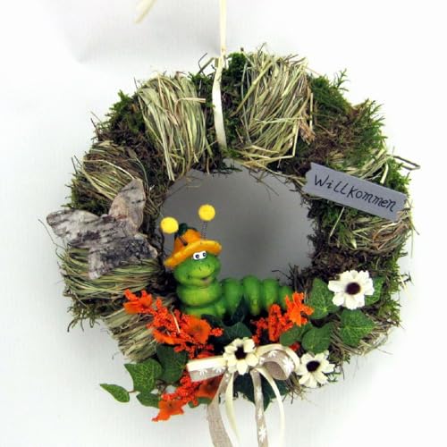 Türkranz rund mit Raupe ø 28 cm - Frühling - Sommer - Willkommensgruß 353 Türkranz rund mit Raupe ø 28 cm - Frühling - Sommer - Willkommensgruß 353 von Small-Preis