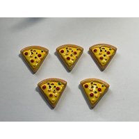 5Er Set Pizzascheiben Magnete, Pizza Kühlschrankmagnete, Schließfach Neuartige Magnete von SmallCreations4U