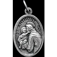 Die Medaille Des Heiligen Antonius - Patron Der Verlorenen Gegenstände, Älteren Menschen Und Werdenden Mütter Made in Italy von SmallDevotionsSupply