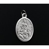 Jesus Christus Die Gute Hirte Medaille - Neues Testamente Johannes 1014 Made in Italy von SmallDevotionsSupply