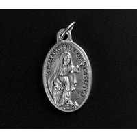 Die Medaille Der Heiligen Margarete Von Castello - Schutzpatronin Menschen Mit Behinderung Made in Italy von SmallDevotionsSupply