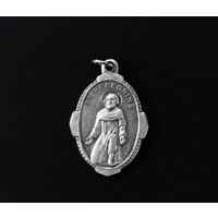 st. Peregrine Beten Für Uns Medaille Mit Deluxe Verzierten Rand - Schutzpatron Der Krebsraucher Made in Italy von SmallDevotionsSupply