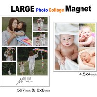 Individuelle Collage Foto Magnete, Personalisierte Magnet, Kühlschrank Laminat Beschichtet. Großer Personalisierte Foto-Collage von SmallGiftDesignShop