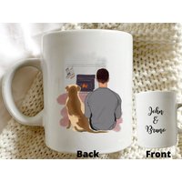 Personalisierte Labrador Retriever & Junge Tasse - Personalisiertes Geschenk, Weihnachtsgeschenk Für Ihn, Papa, Geschenk von SmallLondonTownhouse