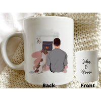 Personalisierter Springer Spaniel & Jungen Becher - Personalisiertes Geschenk, Weihnachtsgeschenk Für Ihn, Papa von SmallLondonTownhouse