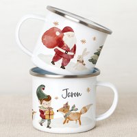 Weihnachtstasse Für Kinder | Personalisiertes Geschenk Kindertasse Weihnachten Nikolaus Geschenkidee von SmallTreasuresDE