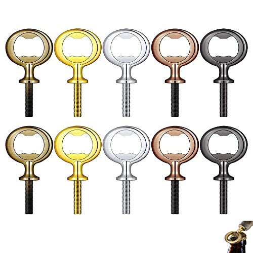 Smallterm 10 StüCke Flaschenöffner Bieröffner Metall FlaschenöFfner Rohlinge Edelstahl FlaschenöFfner EinsäTze Satz Gewinde BieröFfner Hardware für Kneipe Outdoor Männer von Smallterm