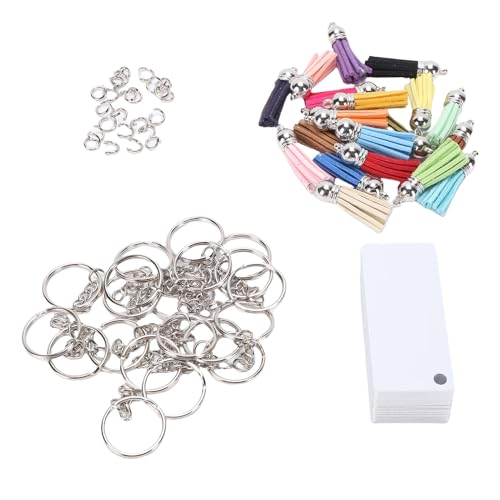 Smandy 80pcs Sublimation Keychain -Set, Doppelseitige Wärmeübertragungsschlüsselketten mit Quasten für DIY -benutzerdefinierte Ornament Smandy 80pcs Sublimation Keychain -Set, Doppelseitige Wärmeübertragungsschlüsselketten mit Quasten für DIY -benutzerdefinierte Ornament von Smandy