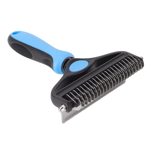 Smandy Professionelles Deshedding -Werkzeug, Multifunktionaler Haustierpflegekamm für Katzen Hunde Haare Demating und Nagelpflege von Smandy