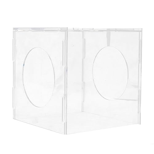 Smandy Schleifstaubkiste, Transparente Acrylschlossenstaubhaube mit Weichem Licht und Klarem Sicht 2 Löcher auf Beiden Seiten Zum Gravurpolieren Smandy Schleifstaubkiste, Transparente Acrylschlossenstaubhaube mit Weichem Licht und Klarem Sicht 2 Löcher auf Beiden Seiten Zum Gravurpolieren von Smandy