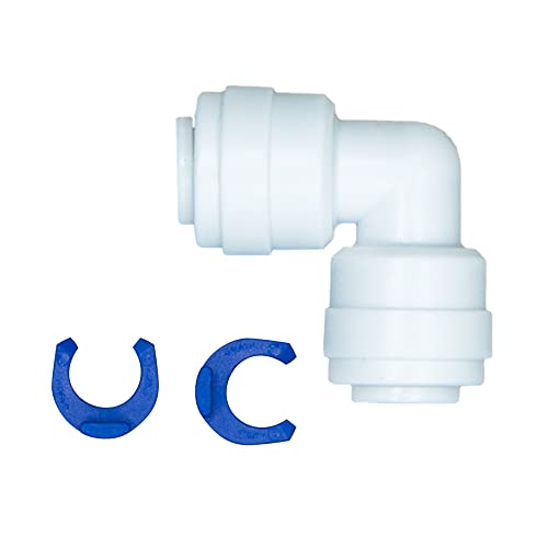 L - Steckverbinder Schlauchverbinder 1/4" - 1/4" für Umkehrosmose Wasserfilter Quick&Easy (1/4"-1/4") von Smarald