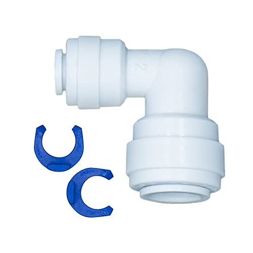 L - Steckverbinder Schlauchverbinder 1/4" - 1/4" für Umkehrosmose Wasserfilter Quick&Easy (1/4"-3/8") von Smarald