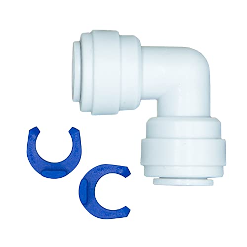 L - Steckverbinder Schlauchverbinder 1/4" - 1/4" für Umkehrosmose Wasserfilter Quick&Easy (3/8"-3/8") von Smarald