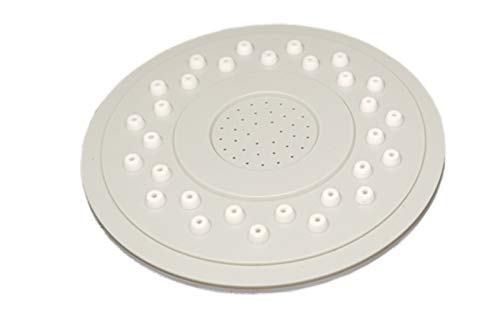 Silikonnoppenduschplatte mit Kalkschutz-Funktion grau für Smarald® Wellnessbrause von Smarald