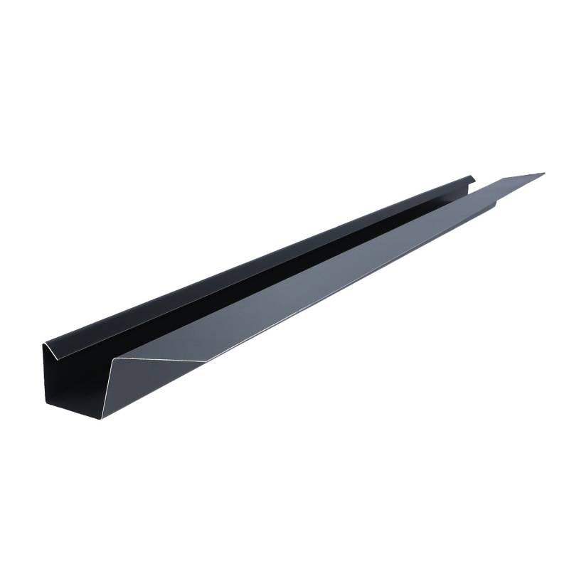 Smart Kastenrinne Stahl 3,5 cm x 7 cm x 200 cm Anthrazitgrau von Smart Cover Solution