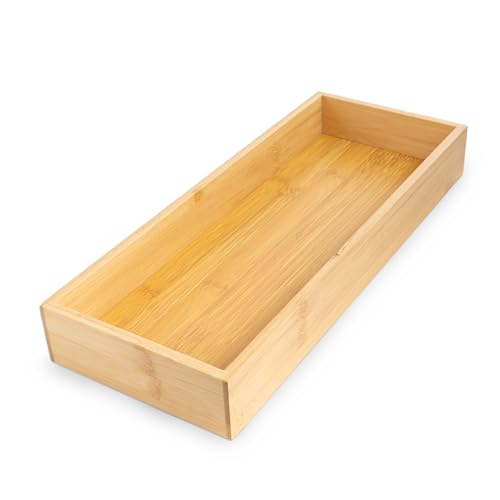 Smart Design Rechteckiges Schubladen-Tablett aus Bambus, 38,1 x 15,5 x 5,1 cm Smart Design Rechteckiges Schubladen-Tablett aus Bambus, 38,1 x 15,5 x 5,1 cm von Smart Design