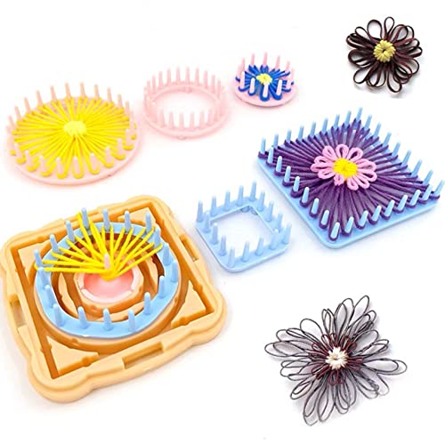 Smart-Feather Flower Loom Strickset für Stricken, Socken, Handschuhe, Mützen, mit 1 Nadel, DIY, Wollgarn, Bastelsets, Werkzeug, Weben, Blumenhersteller Smart-Feather Flower Loom Strickset für Stricken, Socken, Handschuhe, Mützen, mit 1 Nadel, DIY, Wollgarn, Bastelsets, Werkzeug, Weben, Blumenhersteller von Smart-Feather