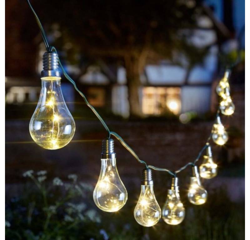 Smart Garden LED Solarleuchte Eureka! Lightbulb Solar Lichterkette - Set mit 10 Glühbirnen von Smart Garden
